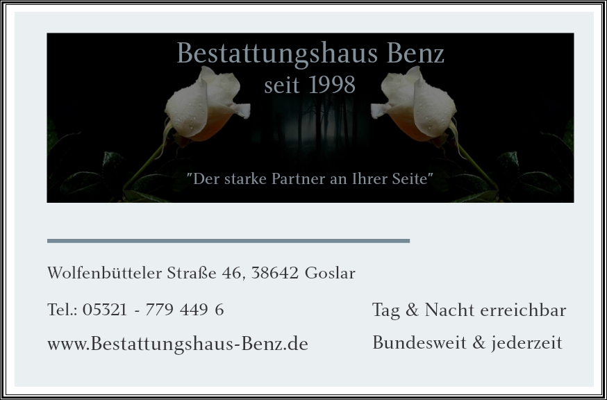 Infos zu Bestattungshaus Benz
